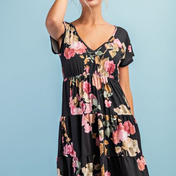 Floral Tiered Dress - Picture 7 of 8